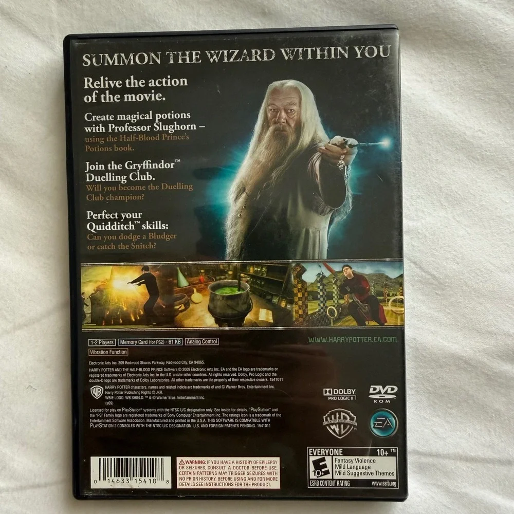 Harry Potter and the Half-Blood Prince PS2 PlayStation 2 Game CIB SLUS 21808